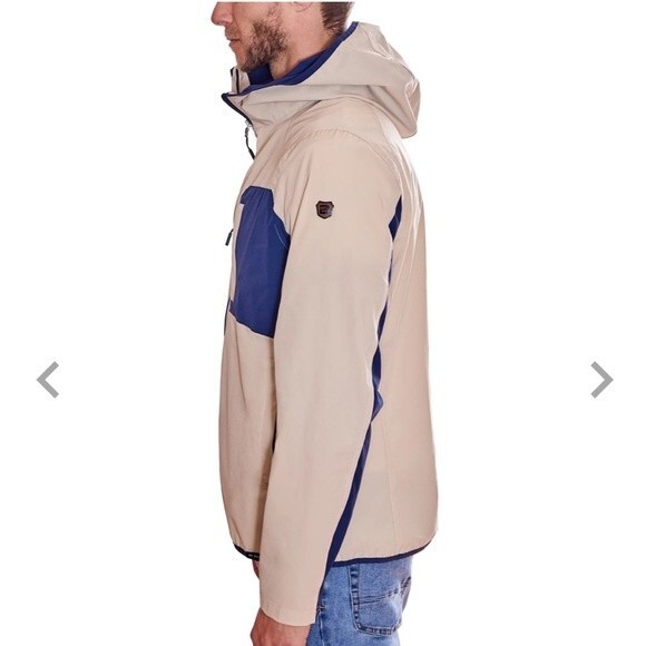 Men color block hooded jacket - Picture 3 of 4